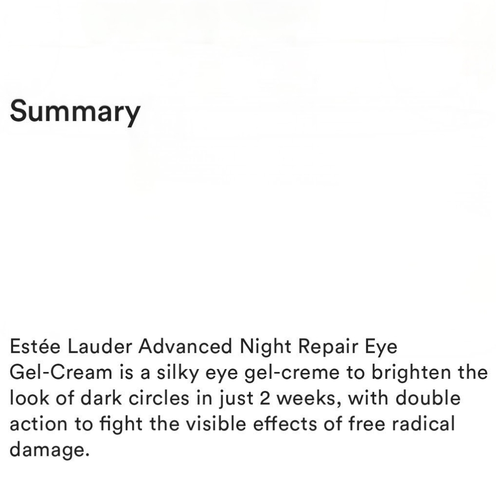 Estee Lauder Advanced Night Repair Eye Supercharged Gel-Creme - Picture 7 of 14